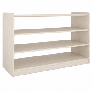 3 Cubby Open Shelf-Ivory