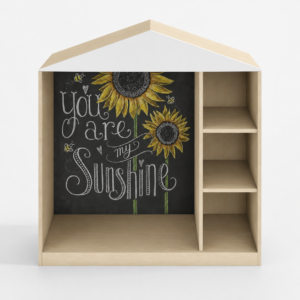 House Chalkboard Cabinet