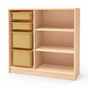 3-Tier Teaching Material Cabinet (With Bins)