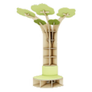 Tree Corner Shelf ¼